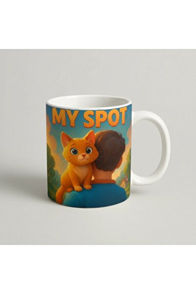 Petgifts Cana Cadou Personalizat Amuzanta Cu Mesaj My Spot - Ceramica 330 Ml