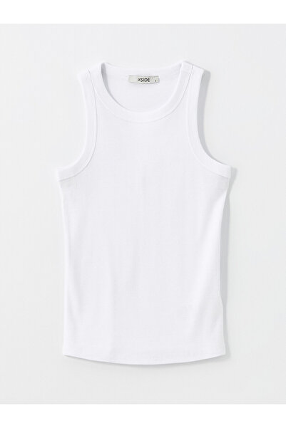 LC Waikiki Xside White Crew Neck Women's Tank Top