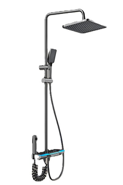 AGS Coloana de dus smart, Thunder, Afisaj digital temperatura si lumina ambie...
