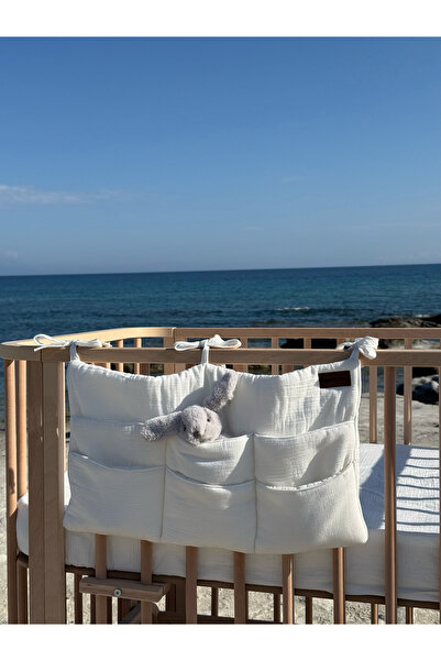 EGEBABY Muslin Crib Organizer - Natural Beginnings C.