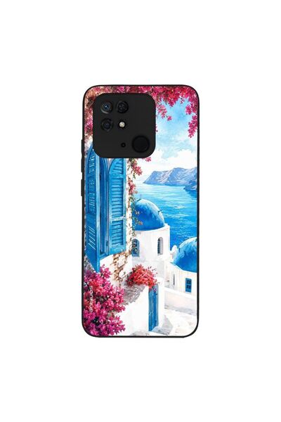 Sonique Θήκη Greek Island Muse Series για Xiaomi Redmi 10C Σαντορινό Γαλάζιο