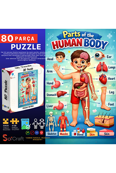 Soi Craft 80 Parça Vücudumu Tanıyorum #1110