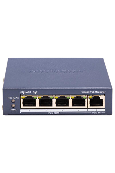 Hikvision Repetor PoE DS-3E0505P-E/R: 5 × 10/100 Mbps PoE PoE