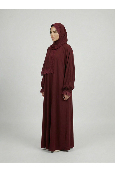 Secdeva Hijab Lace Detailed Prayer Dress