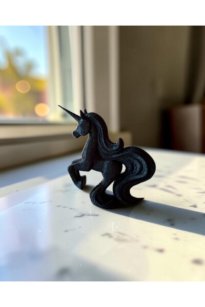 ps3d Dekoratif Unicorn Figürü 3D Baskı Tek Boynuzlu At Biblo Masaüstü Ev Deko...