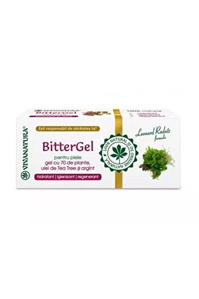 Vivanatura BITTER GEL Gel pentru piele cu 70 de plante, cu Tea Tree și Argint...
