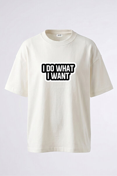 Anetos Tricou oversize alb din bumbac cu imprimeu Rebel Quote Design