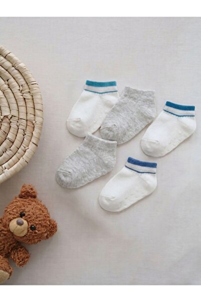 LC Waikiki Striped Baby Boy Booties Socks Pack of 5