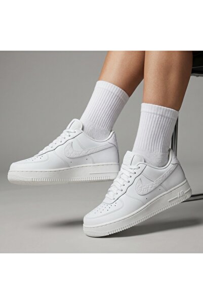 Nike Air Force 1 '07 Low Kadın Beyaz Spor Ayakkabı Sportie ( Dar Kalıptır )