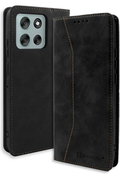 Other Bodycell Book Συνθετικό Δέρμα / Δέρμα Μαύρο (Moto G86) Κωδικός: BB-00351