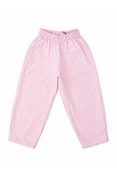 Pufiko Kids Striped 100% Cotton Woven Unisex Trousers