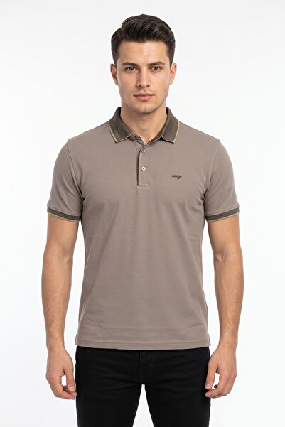 Raymons Men's Polo Collar Short Sleeve T-Shirt Regular Fit T3000 Bgl-St05555
