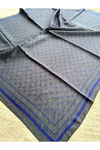 Silk Home Olinda Scarf Anthracite Navy Blue