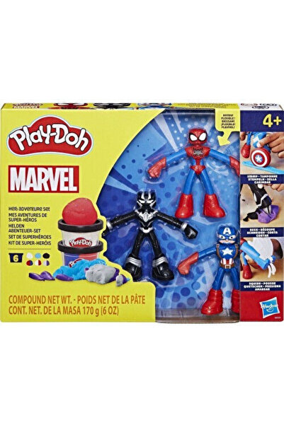Hasbro Games Hasbro Play-Doh Πλαστοκόλλα Παιχνίδι Περιπέτειας Ηρώων της Marve...