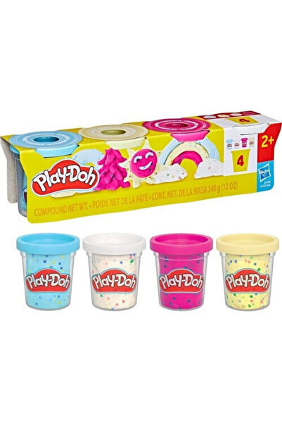 Hasbro Games Hasbro Play-Doh 4 Πλαστικό Σύνθετο Πλαστελίνης για Μοντελισμό, γ...