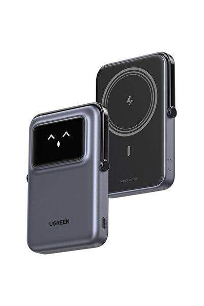 Ugreen Uno 10000mAh 20W Magnetic Wireless Power Bank with Digital Display, Bl...