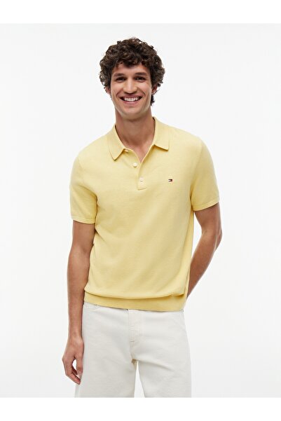 Tommy Hilfiger ESSENTIAL COTTON KNITTED ERKEK POLO YAKA T-SHİRT