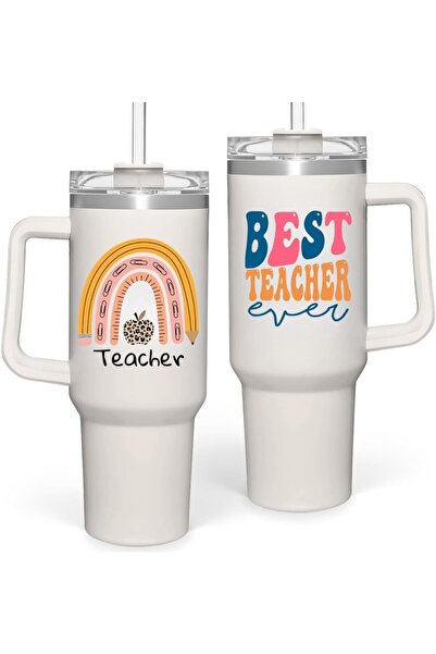 Generic Insulated cup with handle and lid, made of stainless steel, 40 oz cap...