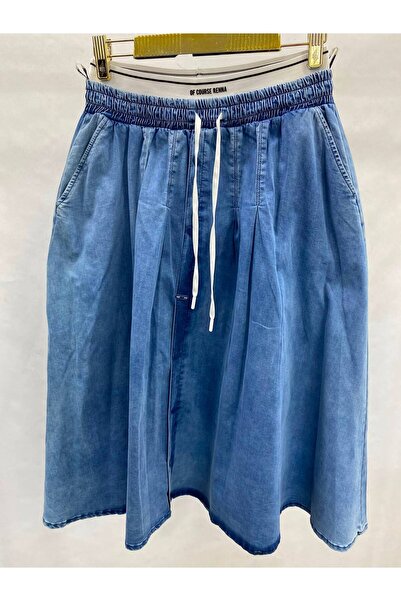 LADYDUİN Belden lastik detaylı etek