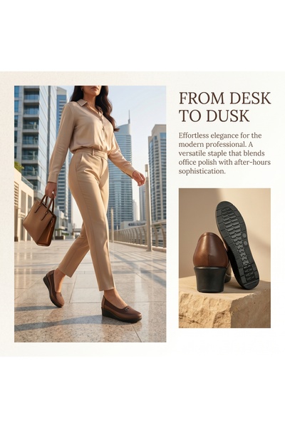 Dhiaa Walk Saudi Popular Minimalist Women Splice Leather Loafers 5cm Thick Er...