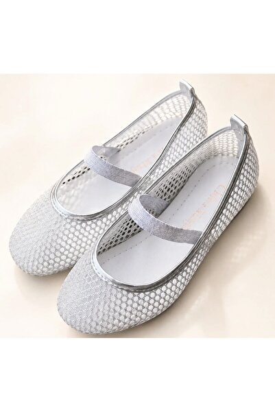 Chica Magica Girls' Ballerinas with File Detail and Elastic Band