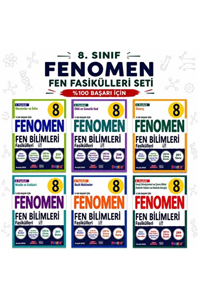Fenomen Yayıncılık 8. Sınıf Fenomen Fen Fasikülleri Seti