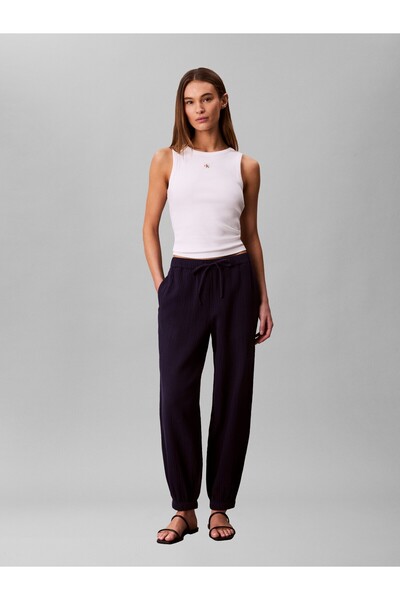 Calvin Klein DBL GAUZE NOVELTY KADIN PANTOLON