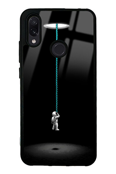 Spoyi Xiaomi Redmi Note 7 Boşluktan Kaçış Tasarımlı Glossy Telefon Kılıfı
