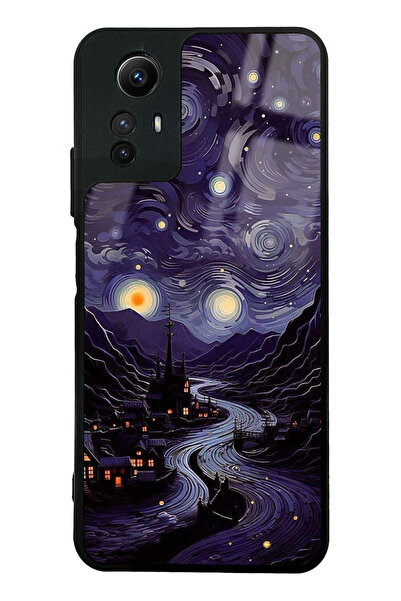 Spoyi Xiaomi Redmi Note 12s Vortex of Night Tasarımlı Glossy Telefon Kılıfı