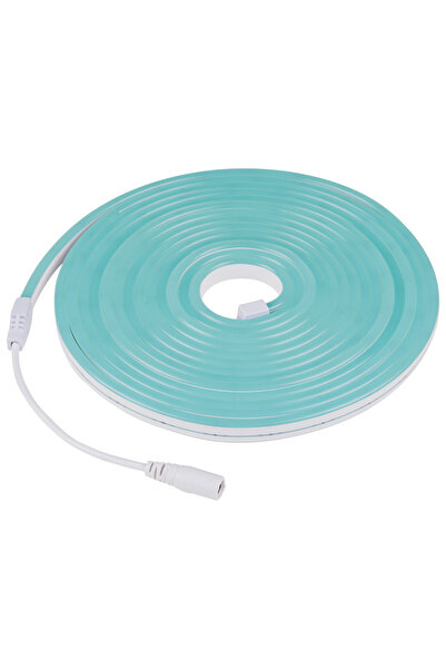Q DECOR home&kids&garden Neon flexibil subțire Albastru Gheață 5 m 12V