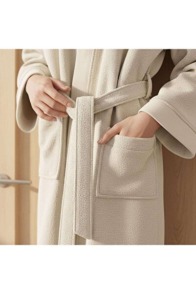 PAN HOME Ultra Luxe Turkish Bathrobe L/xl-cream