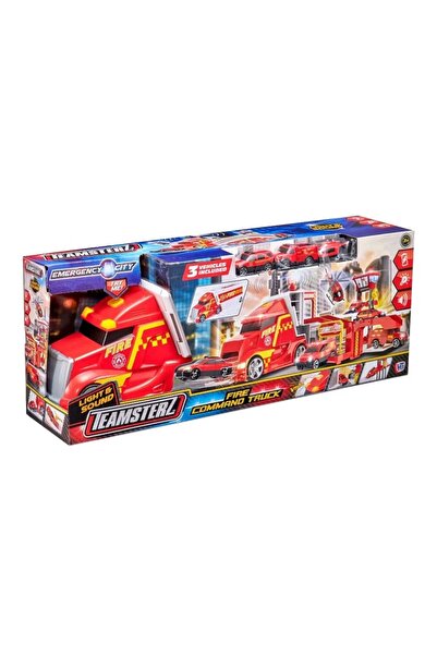 HTI Set de joaca Garaj masina de pompieri Teamsterz