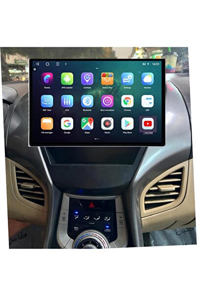 Carplayer Elantra andrid screen 13 inch model 2012 2013 wireless carplay andr...