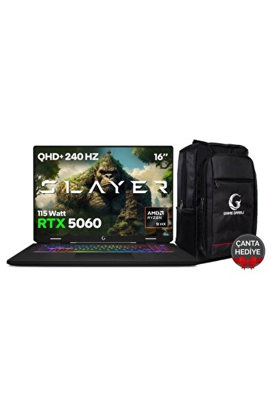Game Garaj Slayer R9M-5060 C2 AMD R9 8940HX 32GB RAM 2TB SSD RTX5060 16" 240H...