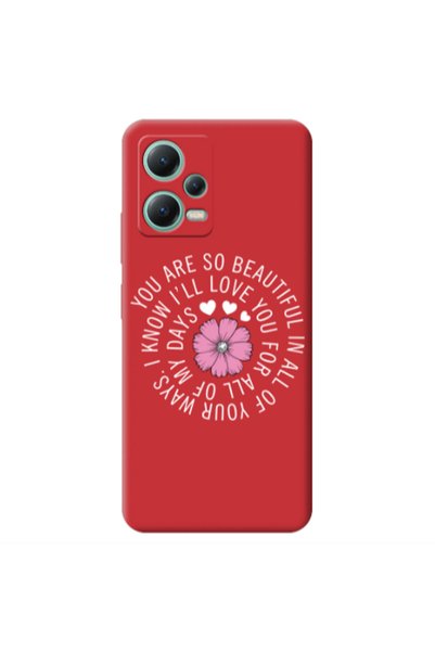 Other Xiaomi Redmi Note 12 Pro 5G Your Ways Red Colored Silicone TPU Θήκη