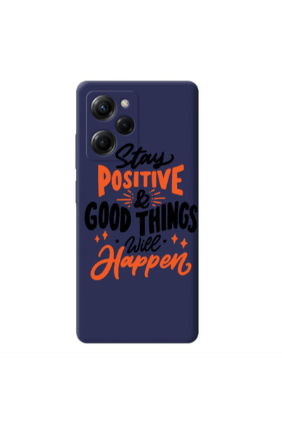 Other Xiaomi Poco X5 Pro Stay Positive Dark blue Colored Silicone TPU Θήκη
