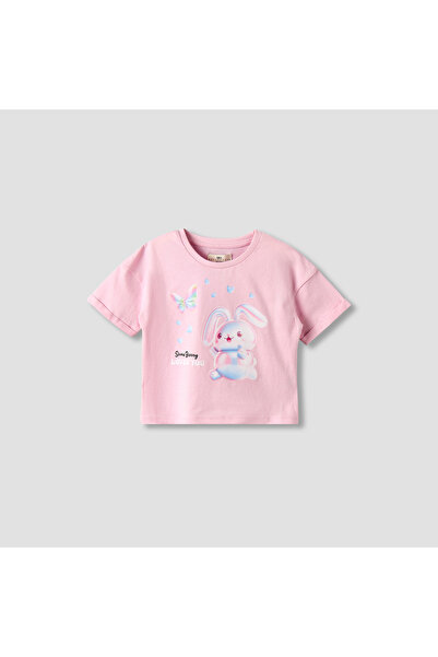 Juniors Crew Neck Short Sleeves T-shirt with Graphic Print