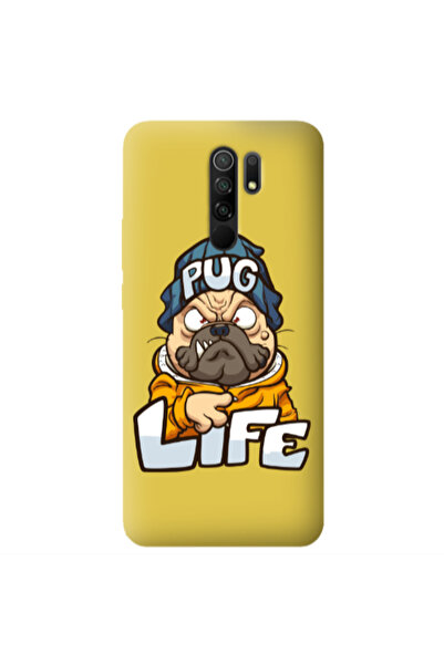 Other Xiaomi Redmi 9 Pug Life 2 Yellow Colored Silicone TPU Θήκη