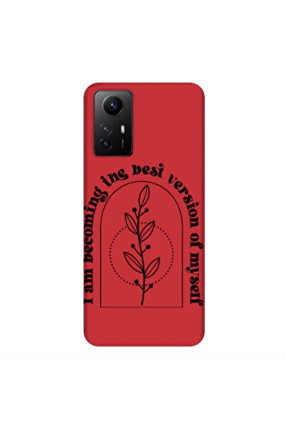 Other Xiaomi Redmi Note 12s I am Becoming Red Colored Silicone TPU Θήκη