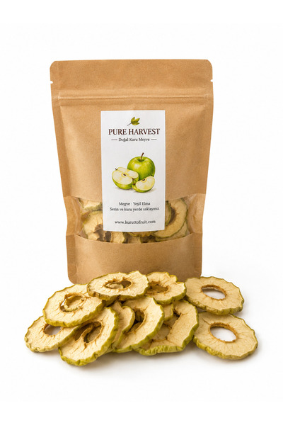 Kuru Gıdacı Yeşil Elma Kurusu 100 g - Vegan , Koruyucu İçermez , Şeker ilaves...