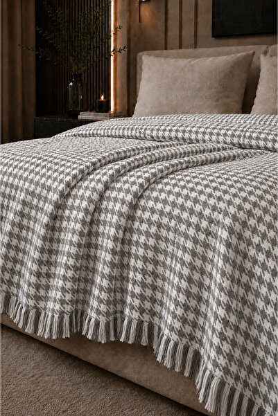 Cottonest Double Pike |   Decorative Bedspread with Crow's Feet Pattern |   2...