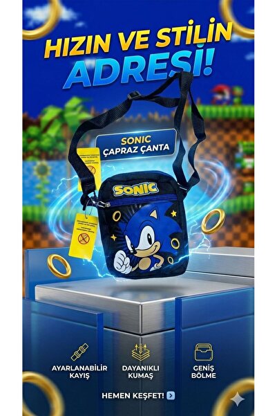 Other Karakter Sonic Omuz Çantası