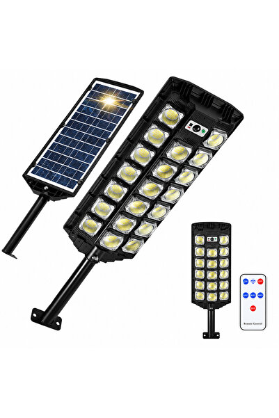OEM Lampa solara stradala LED 2000W, cu Telecomanda, Rezistenta la apa IP65, ...