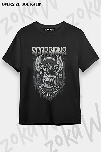 ZOKAWEAR Unisex široka majica sa printom Scorpions v5
