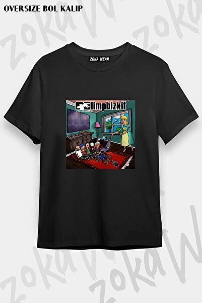 ZOKAWEAR Μπλουζάκι Unisex Loose Fit με στάμπα Limp Bizkit v13