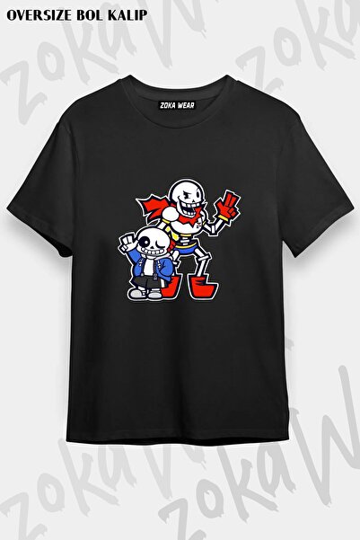 ZOKAWEAR Μπλουζάκι Unisex Loose Fit Undertale Sans v16 με στάμπα