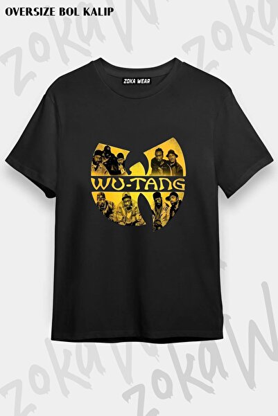 ZOKAWEAR Unisex Loose Fit Wu Tang Clan V6 Printed T-Shirt