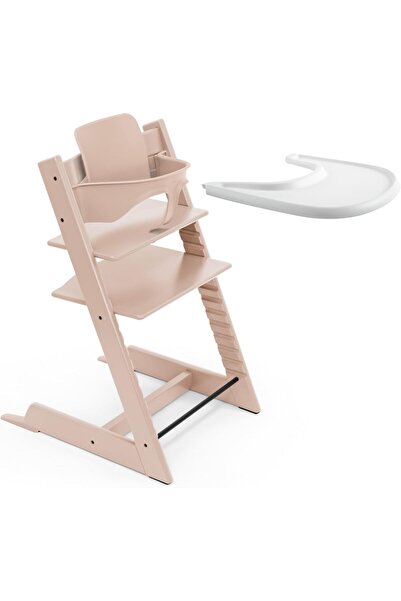 Stokke كرسي تريب تراب العالي لتغذية الأطفال مع صينية - يتضمن كرسي أطفال، طقم ...