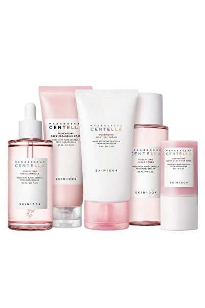 SKIN1006 مجموعة سفر للعناية بالمسام، 5 قطع