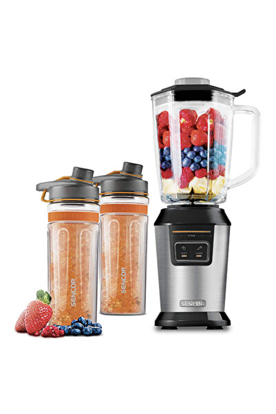 Sencor Blender automat de smoothie-uri de 800W cu sticle sport din Tritan și ...